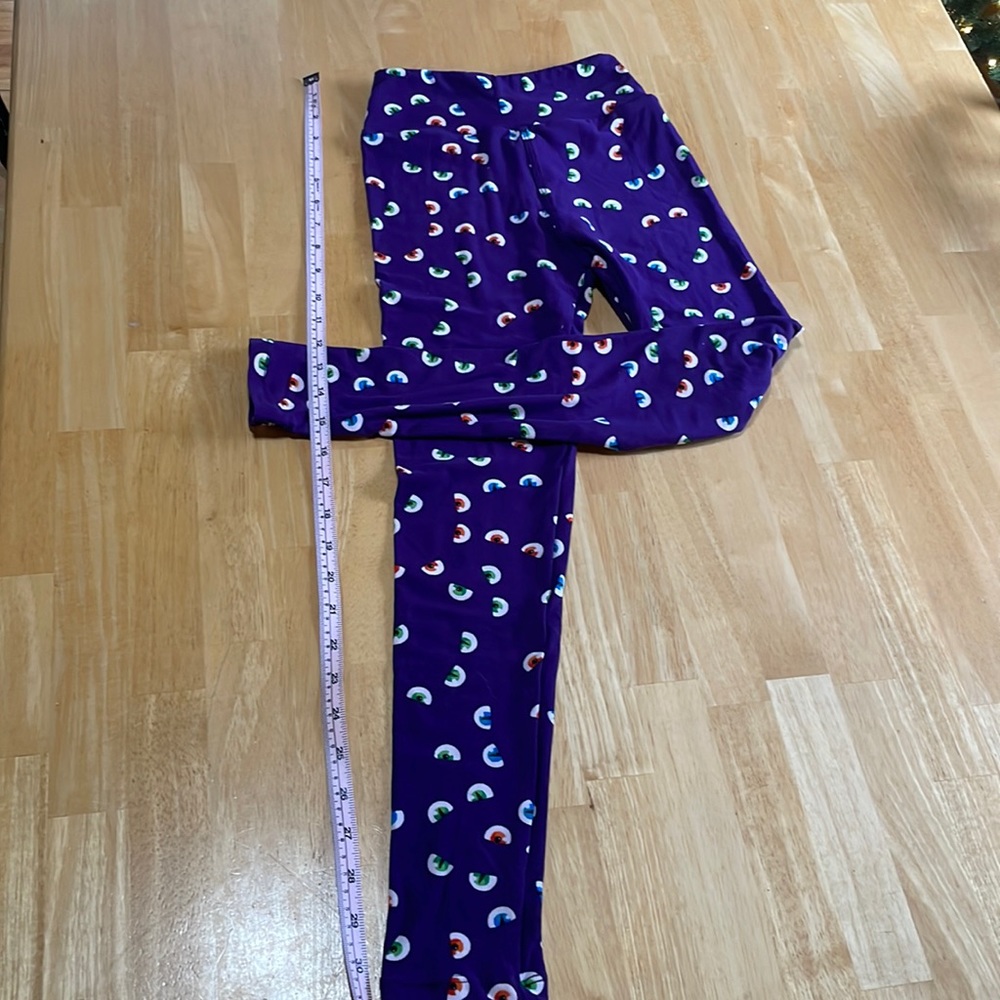 New LuLaRoe Purple Eyeball Tween Leggings